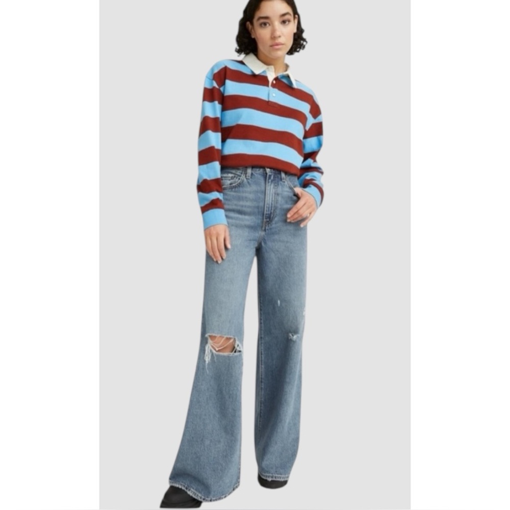 LEVI’S | High Loose Flare Jeans in Take Notes Medium Wash, Size 26